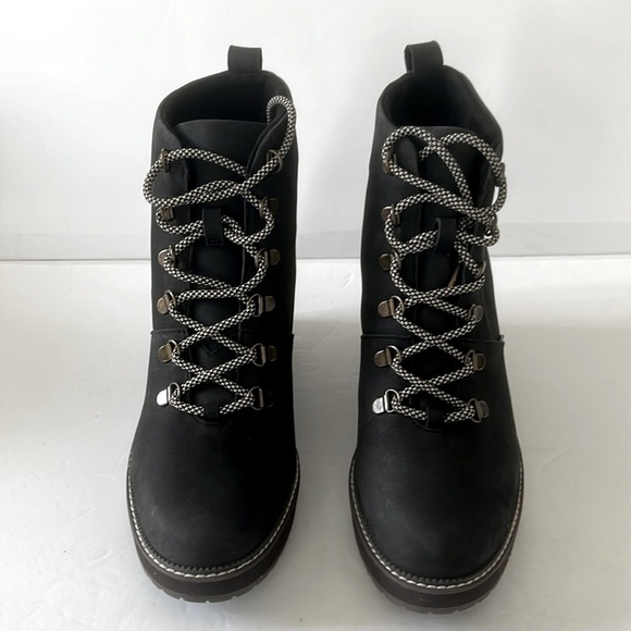 TOMS Women’s Water Resistant Winter Rubber Sole Lace Up Wedge Boots Size 11 New - Picture 5 of 7